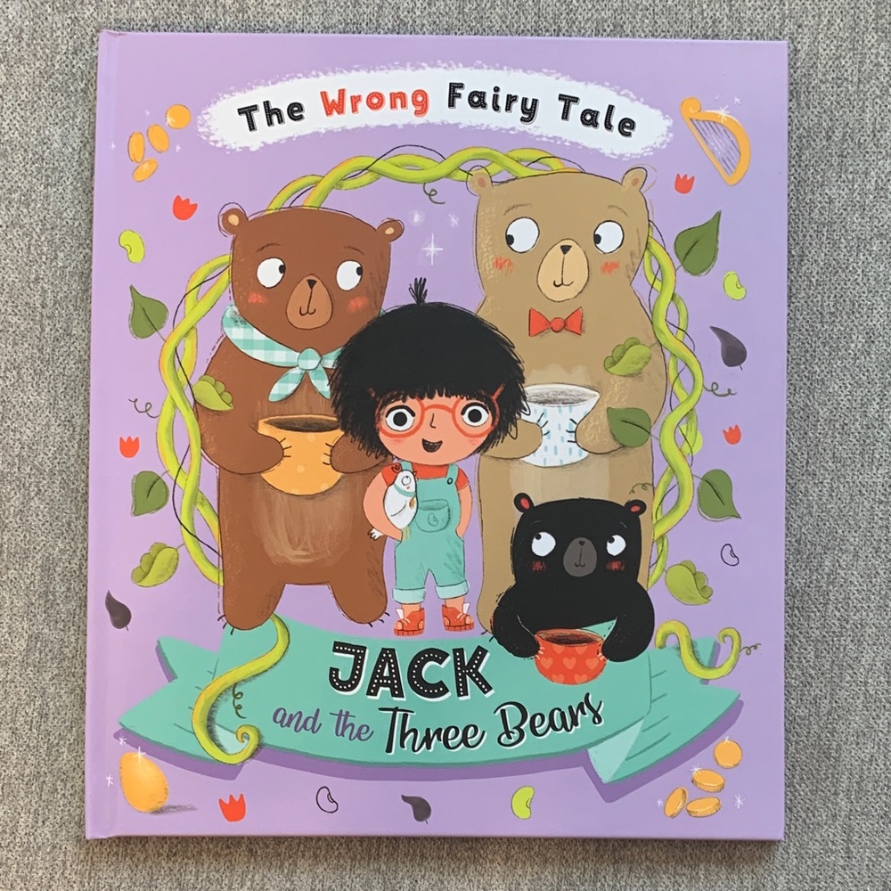 The Wrong Fairy Tale Jack and the Three Bears Picture Book - Purple Paperpie